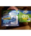 Purio Washing Machine Cleaner Tablets & Machine Cleaning Wipes. 18000 Sets. EXW Los Angeles